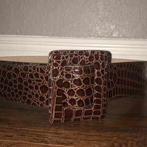 Vintage Betsy Johnson Crocodile Skin Belt